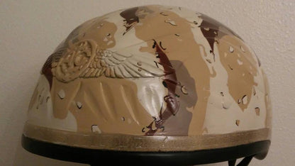 Harley Helmet Navy Wingman and HM2 Logo on Desert Camo