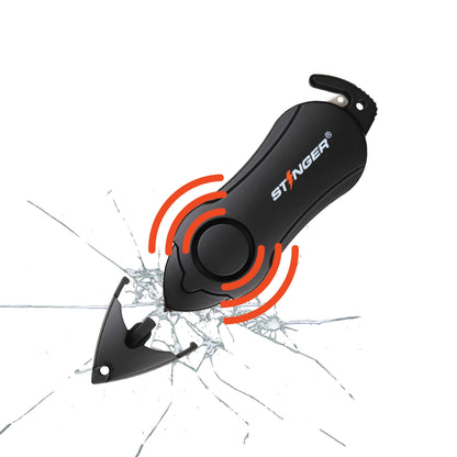 Personal Alarm Keychain Safety Emergency Tool (Black)
