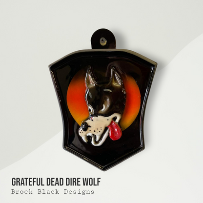 3D Grateful Dead dire wolf horn cover