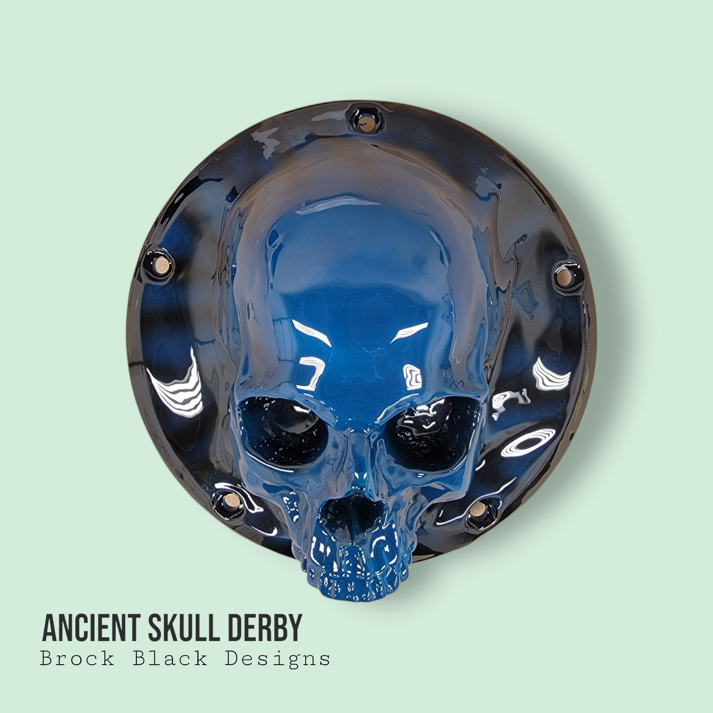 3D Ancient Skull derby and points cover