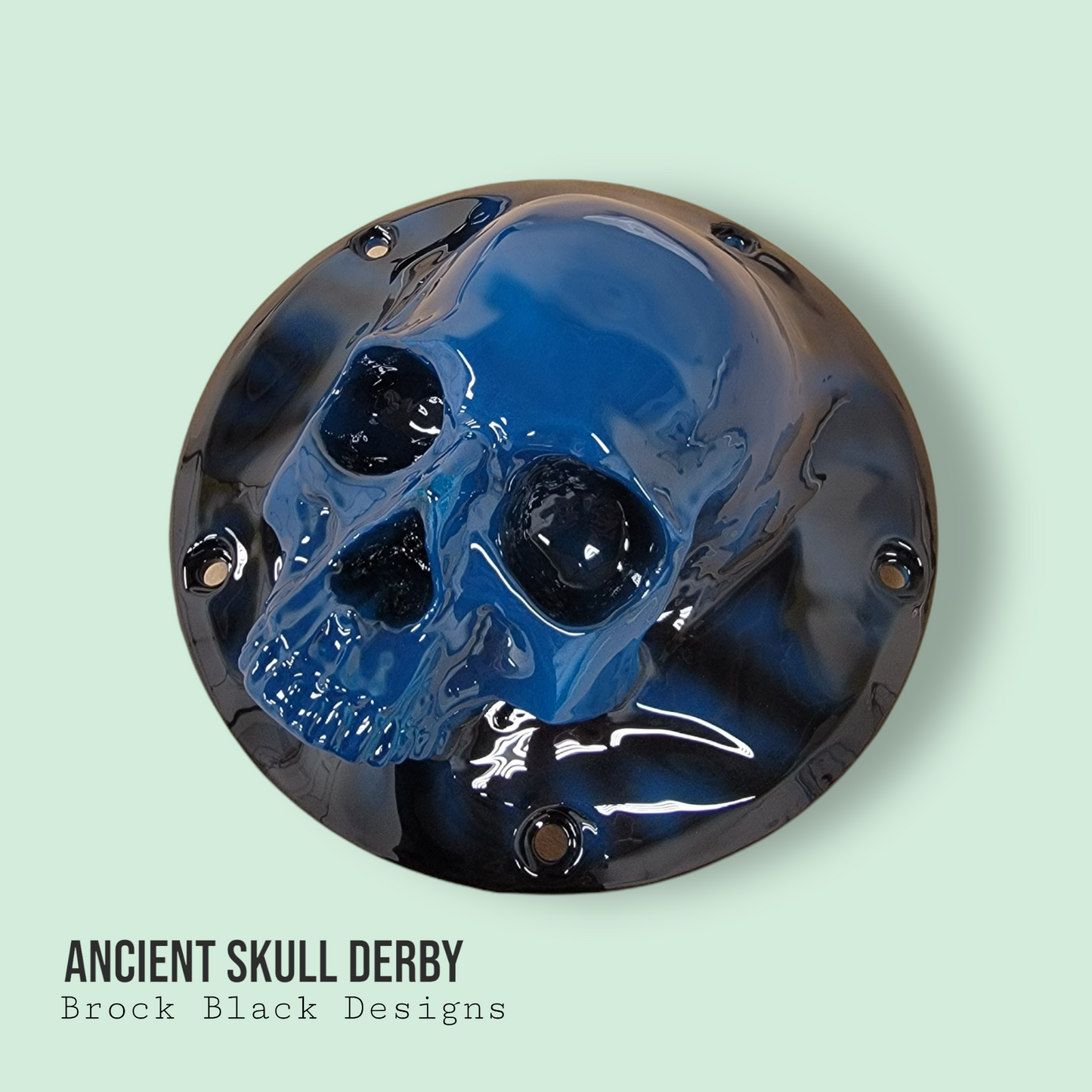 3D Ancient Skull derby and points cover