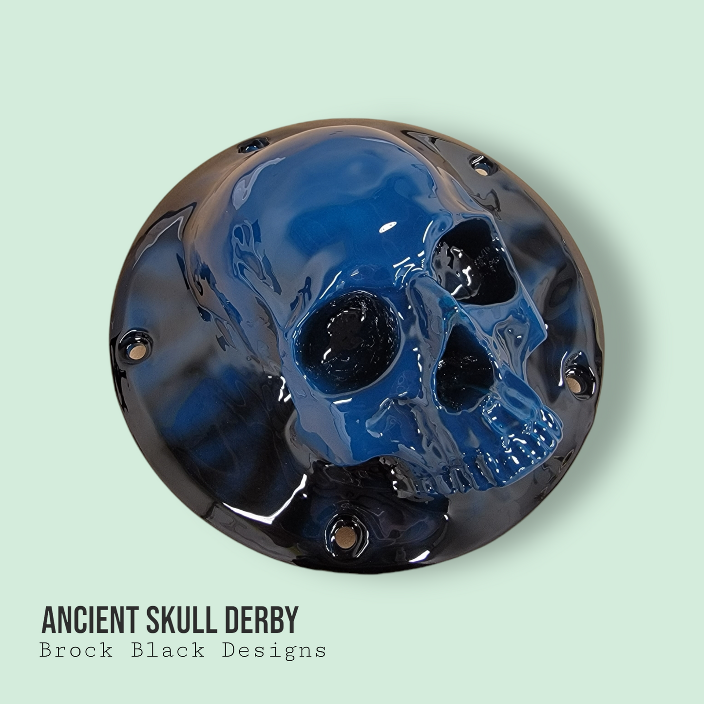 3D Ancient Skull derby and points cover