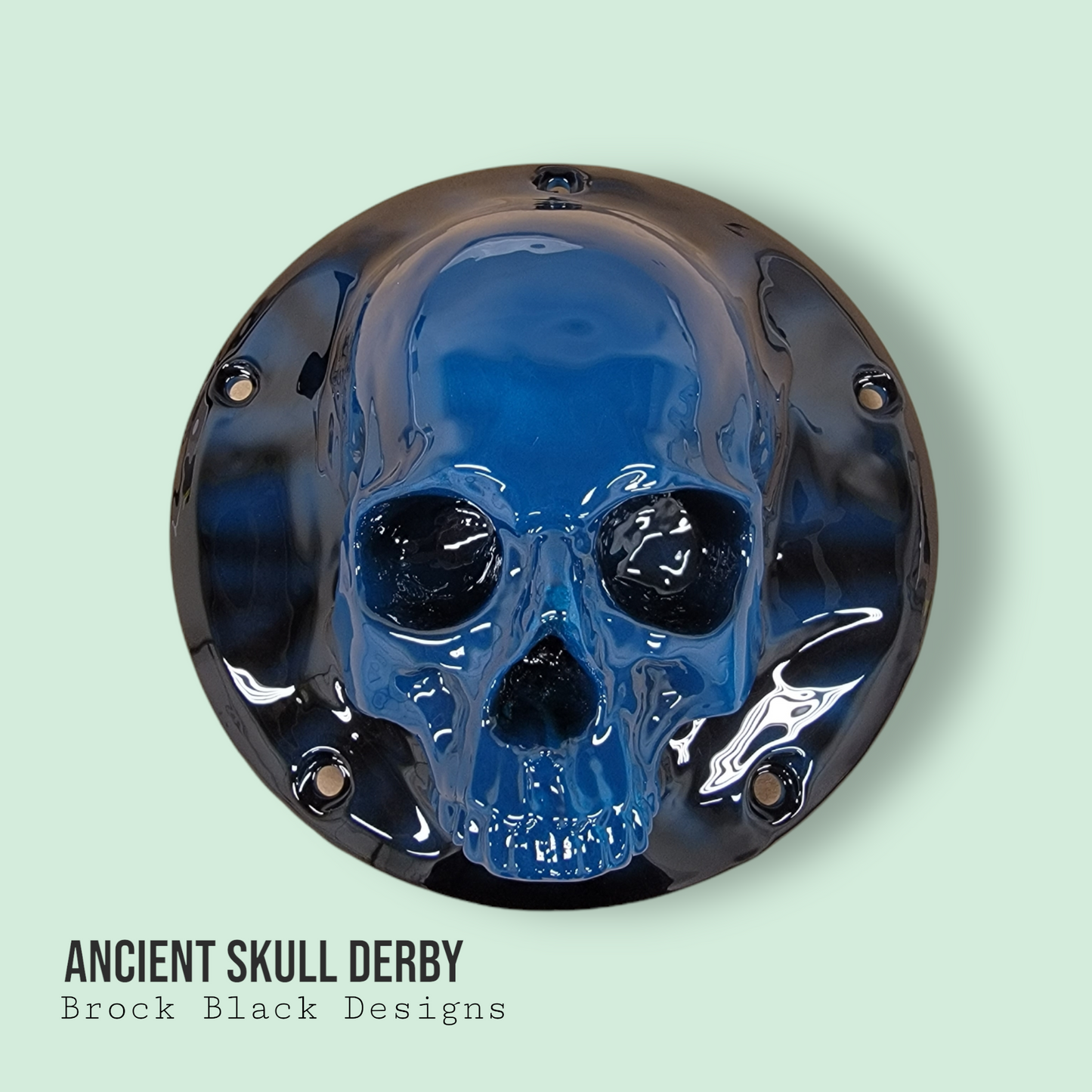 3D Ancient Skull derby and points cover
