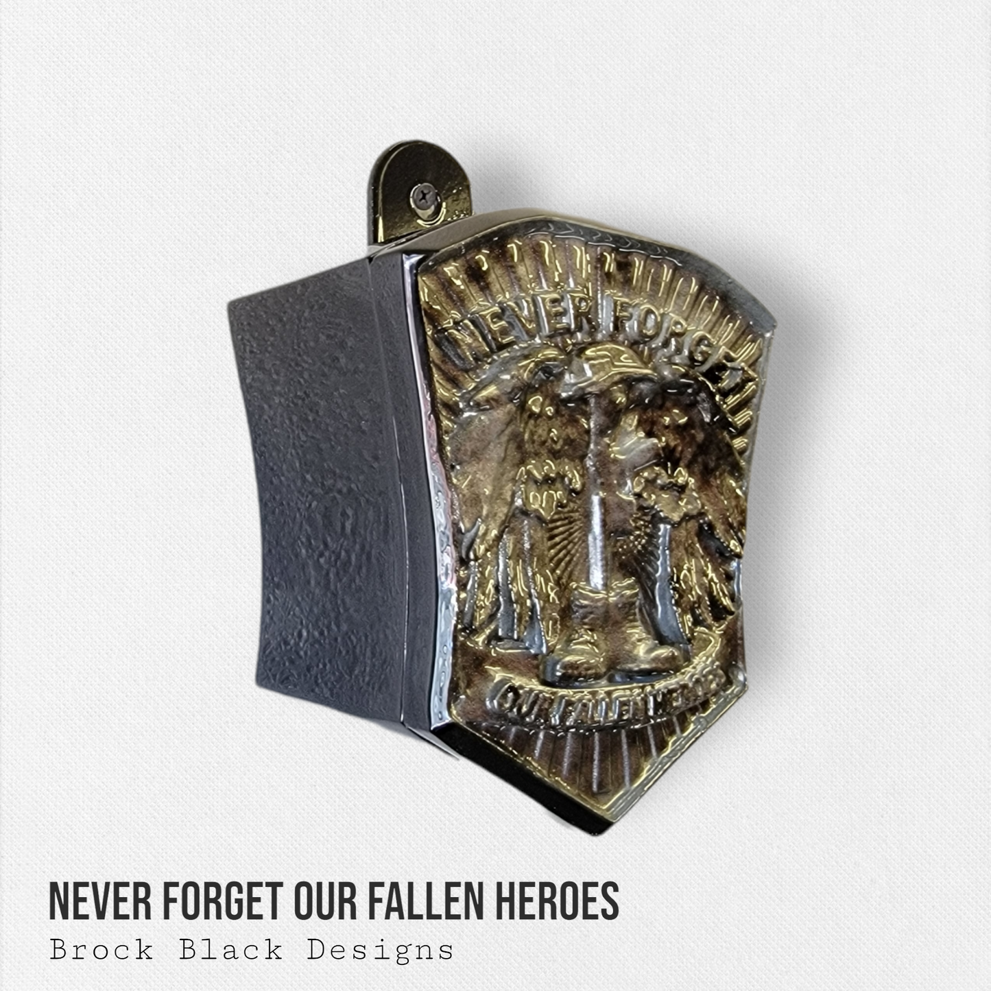 Never Forget Our Fallen Heroes tribute horn cover