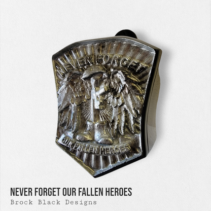Never Forget Our Fallen Heroes tribute horn cover