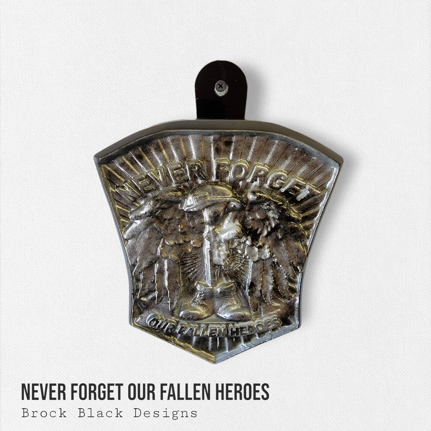 Never Forget Our Fallen Heroes tribute horn cover