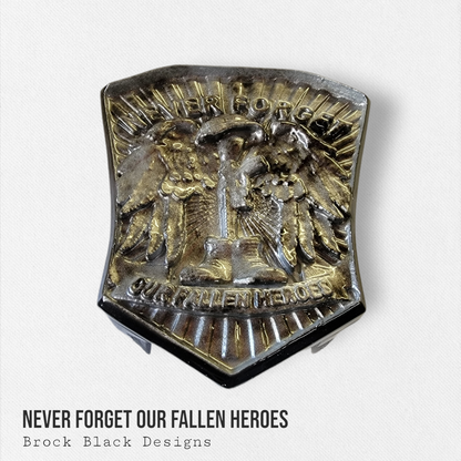 Never Forget Our Fallen Heroes tribute horn cover