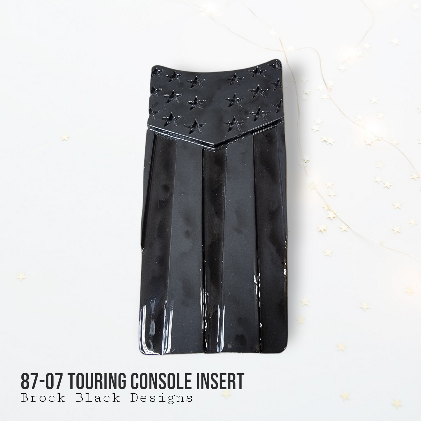 87-07 Touring console insert 3D American Flag