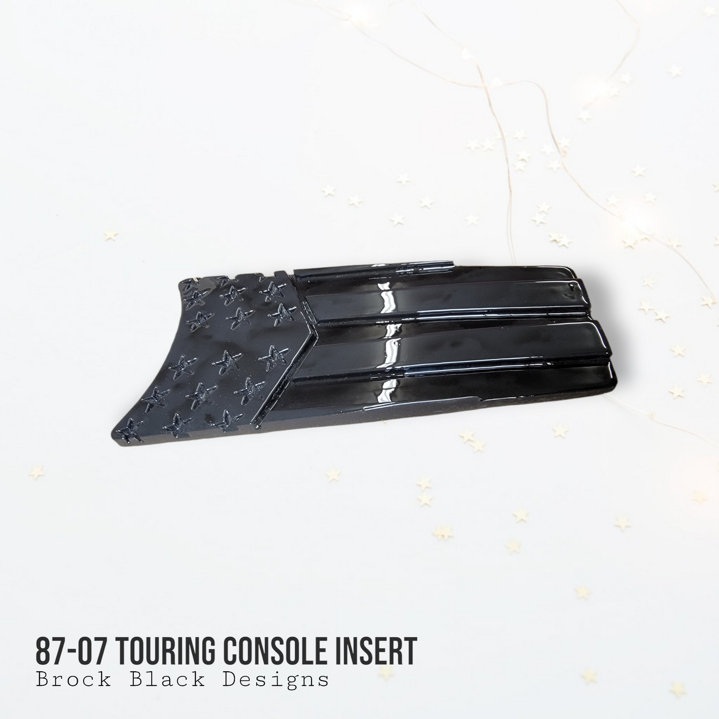 87-07 Touring console insert 3D American Flag