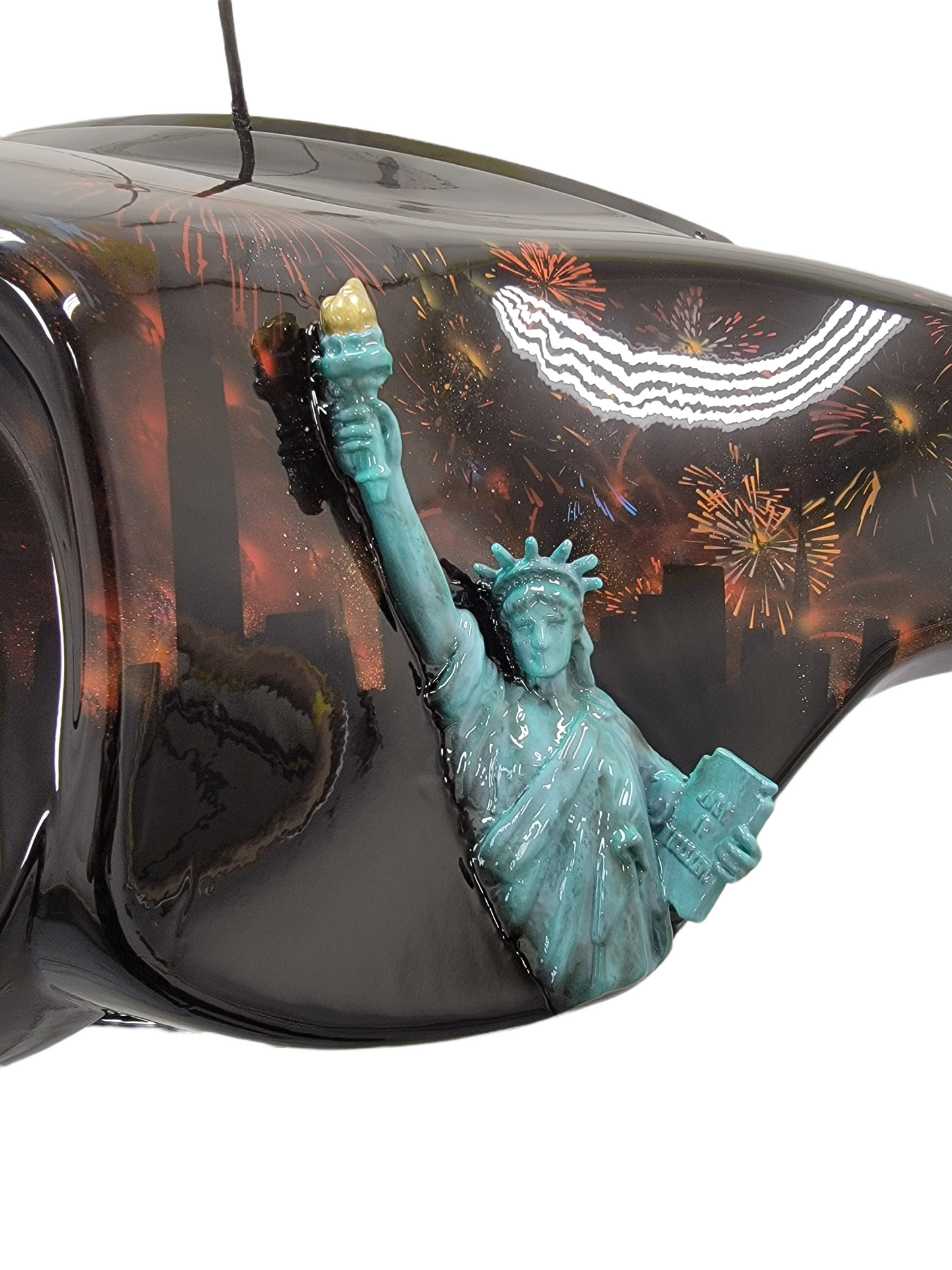 Statue of liberty and American flag Fairing