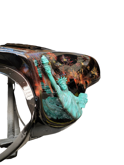 Statue of liberty and American flag Fairing