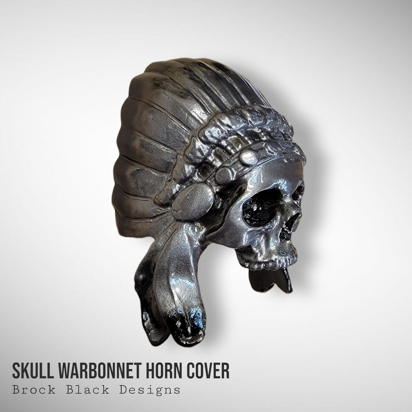 Indian skull warbonnet Horn cover