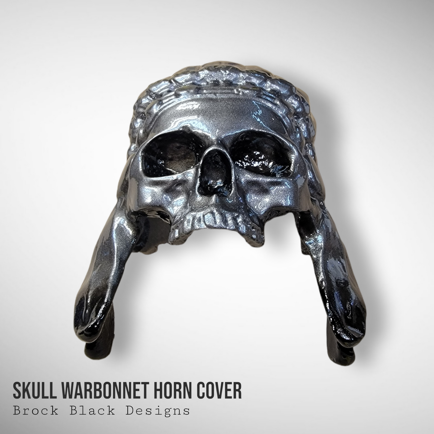 Color match Indian skull warbonnet Horn cover