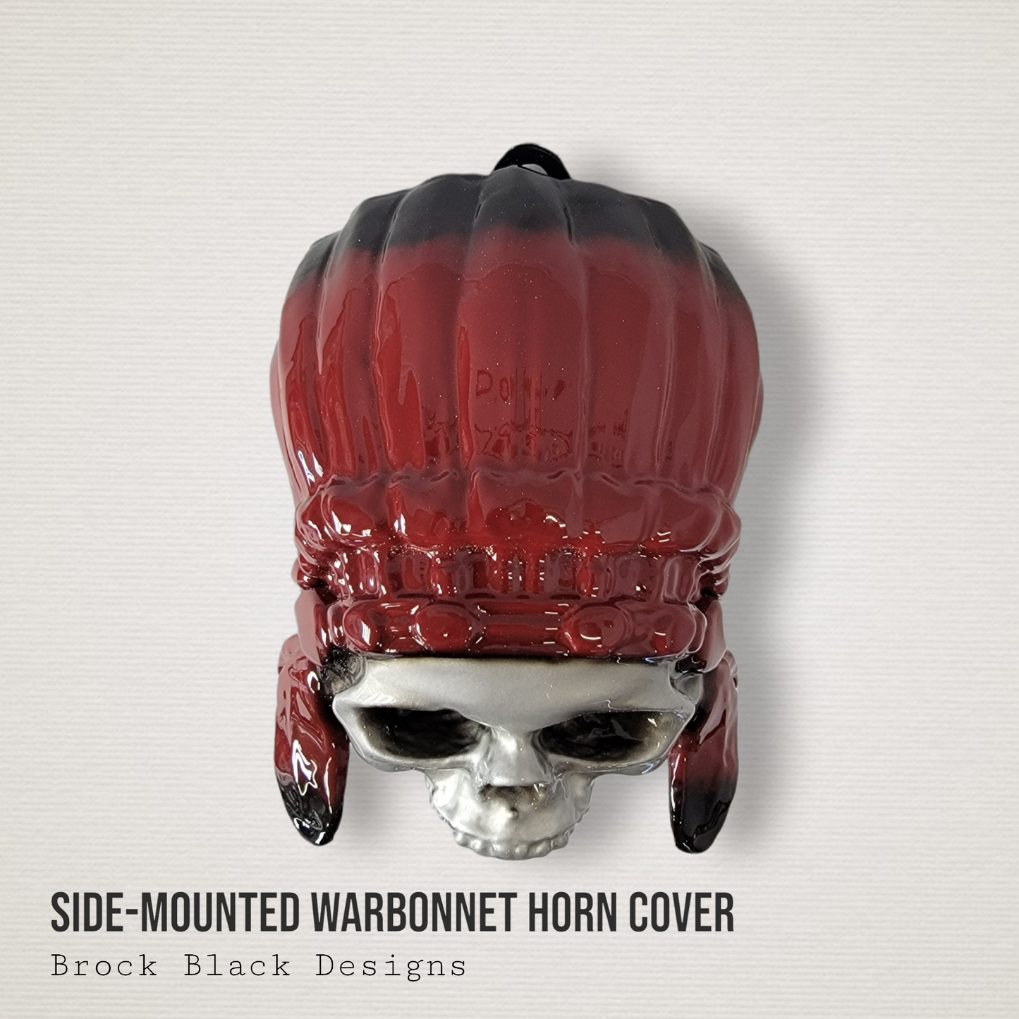 Color match Indian skull warbonnet Horn cover