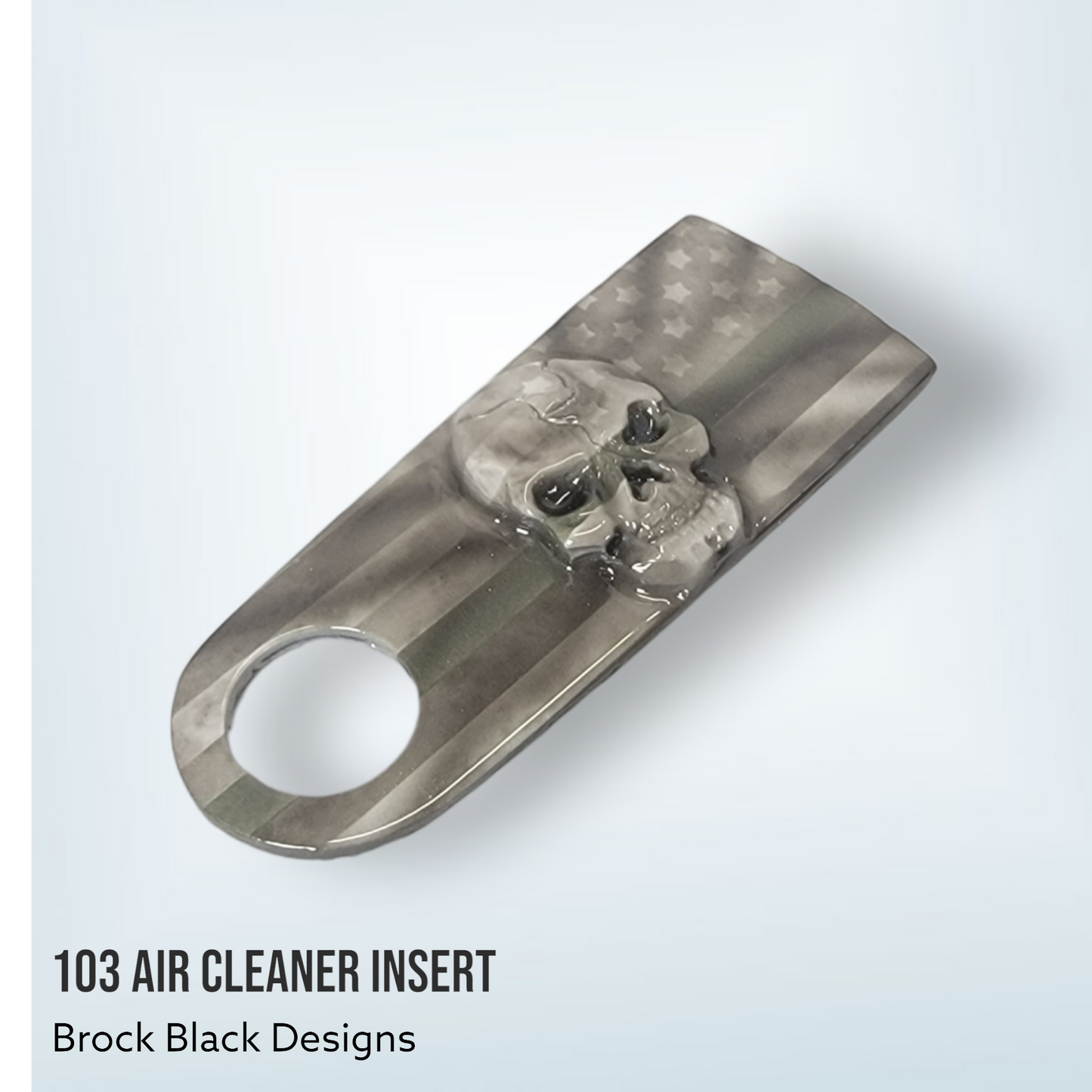 3D skull flag 103 air cleaner insert