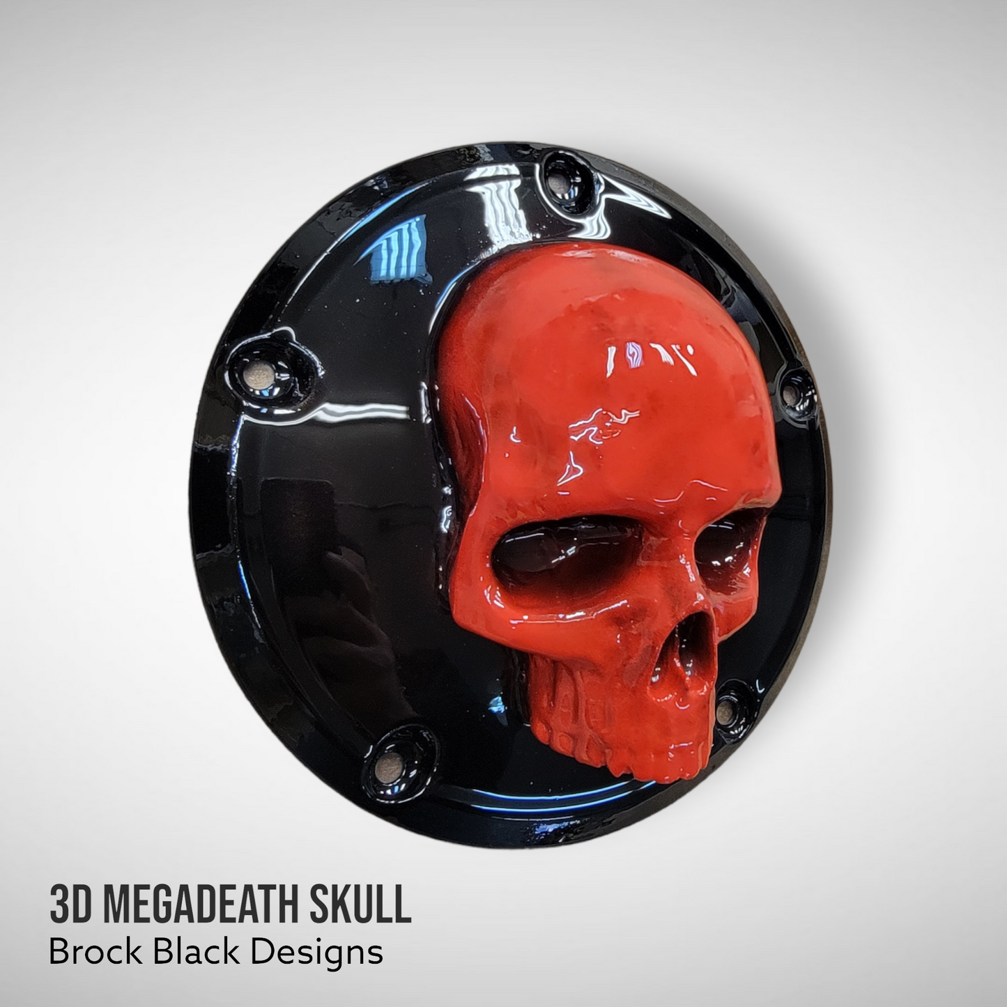Megadeth skull harley derby and points timing cover