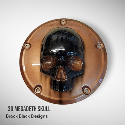Megadeth skull harley derby and points timing cover