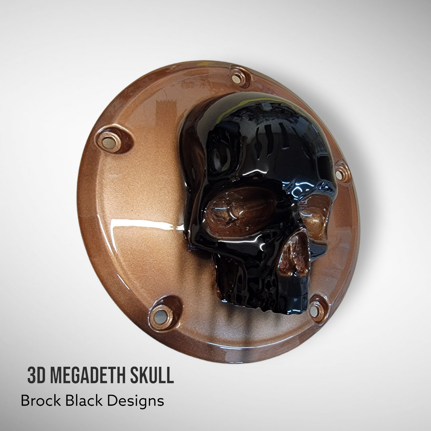 Megadeth skull harley derby and points timing cover