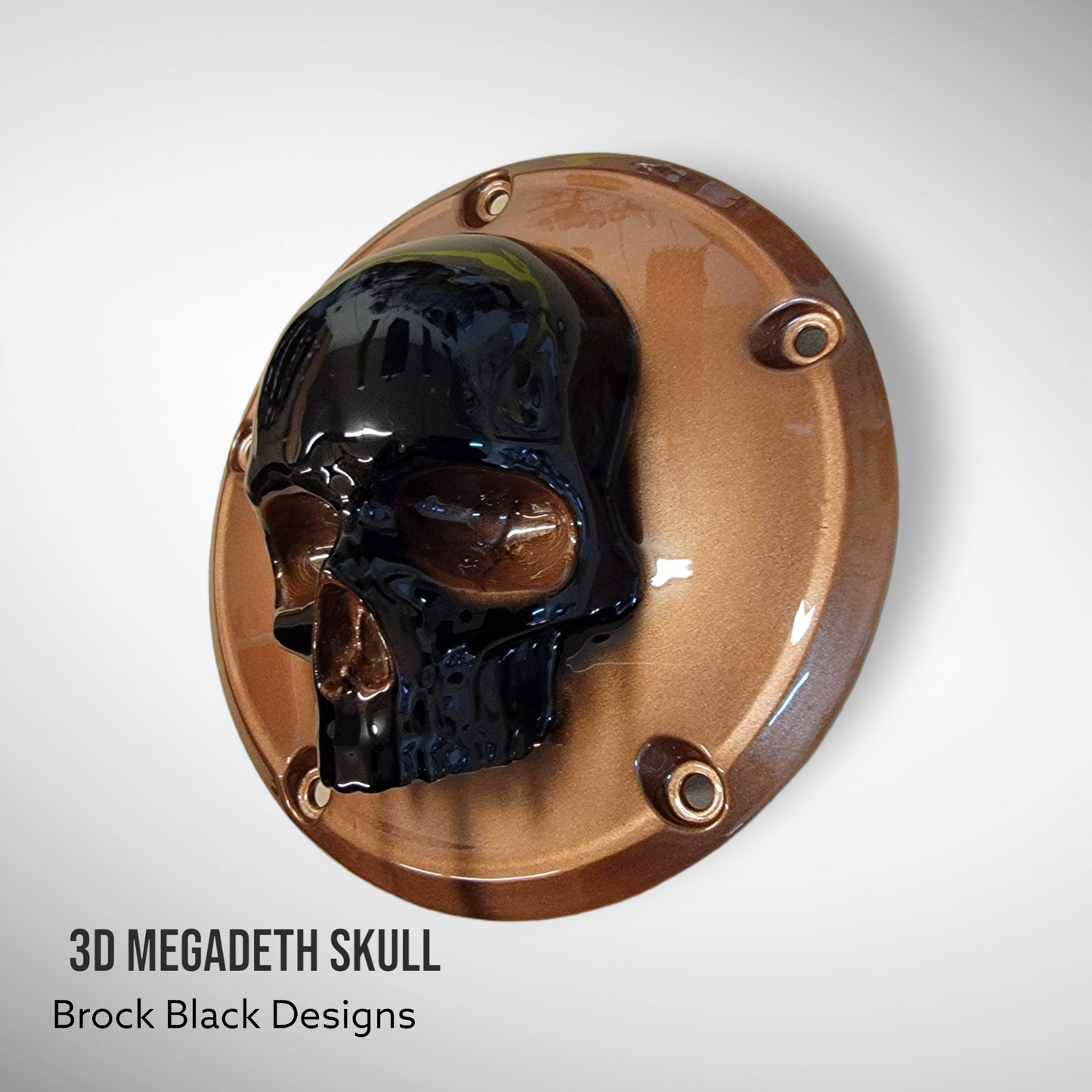 Megadeth skull harley derby and points timing cover