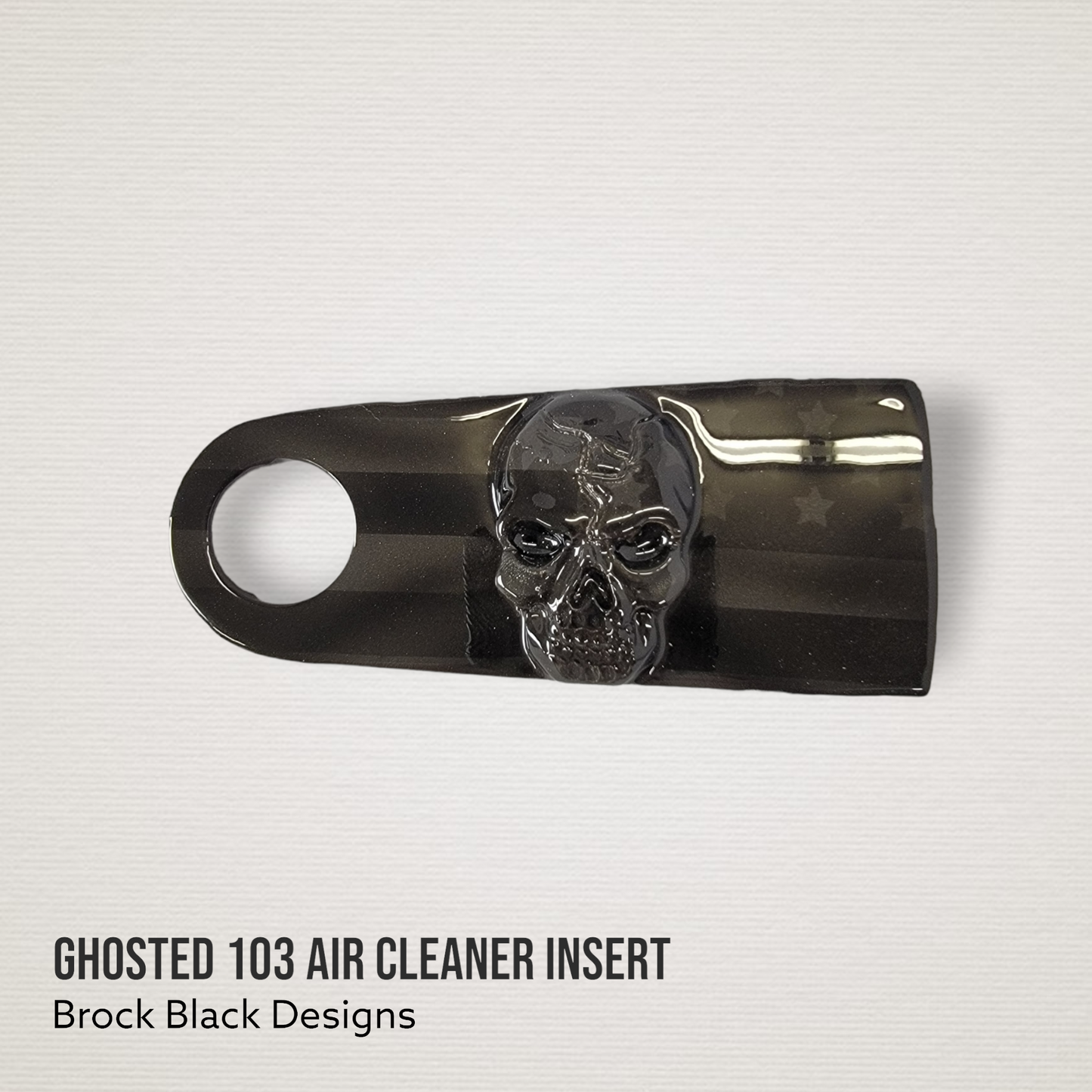 3D skull flag 103 air cleaner insert