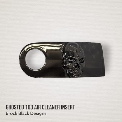 3D skull flag 103 air cleaner insert