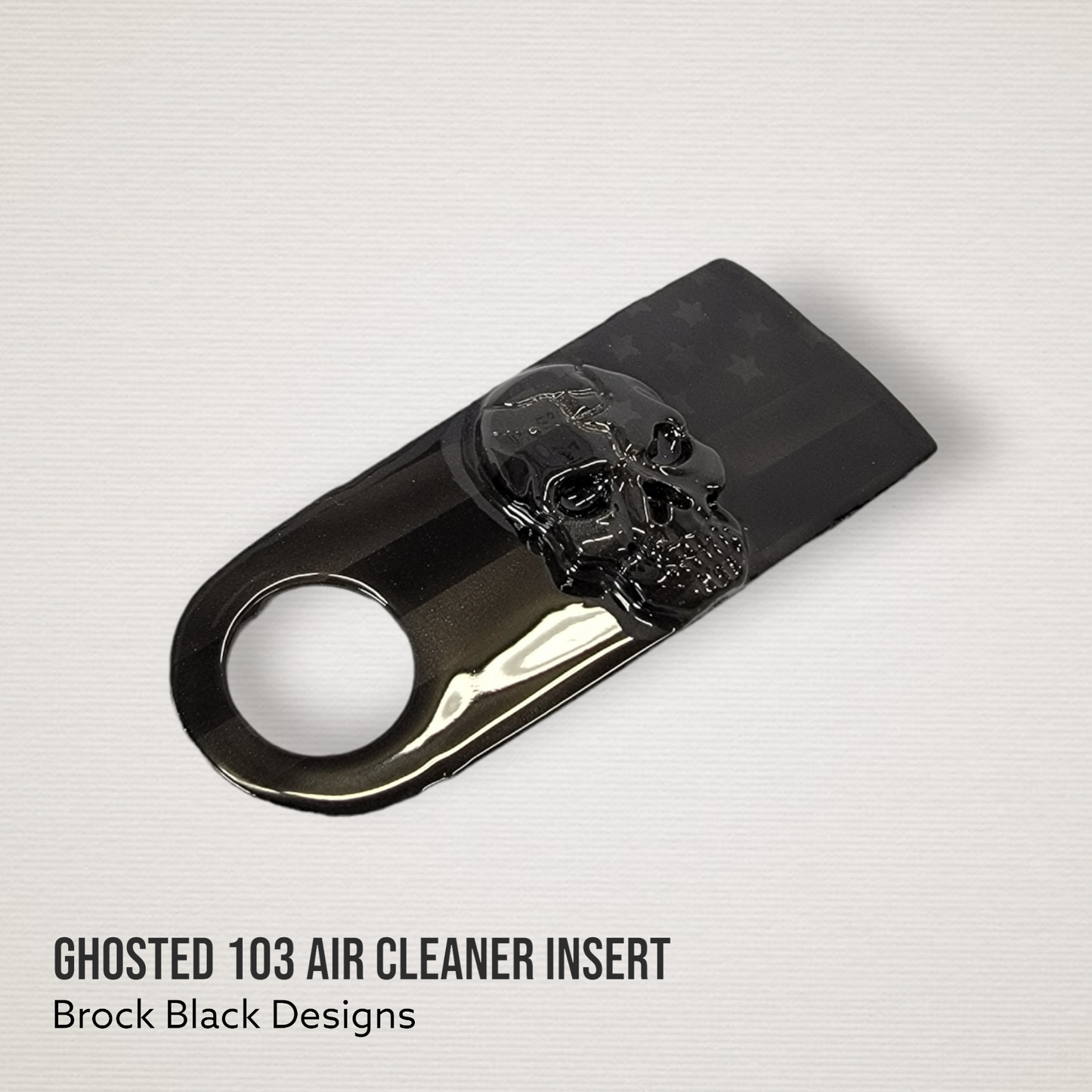 3D skull flag 103 air cleaner insert