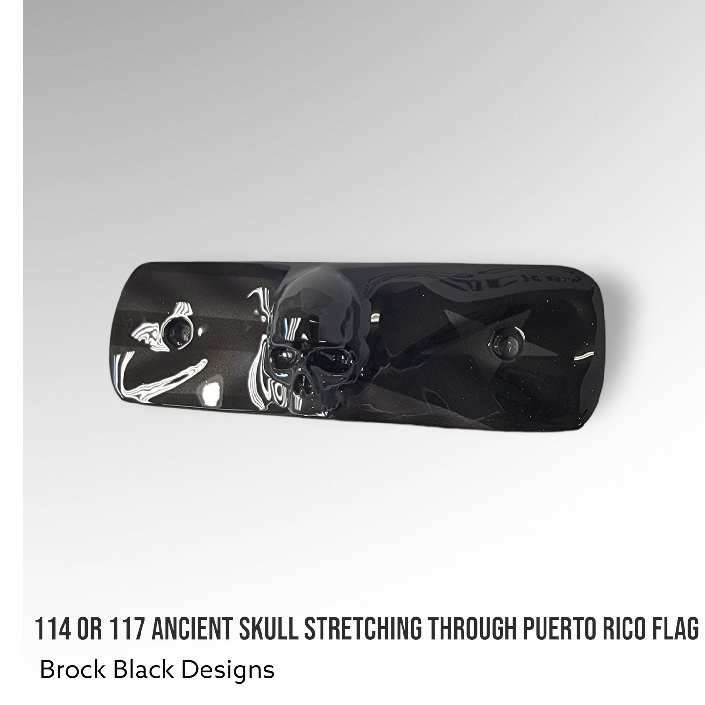 114 or 117 air cleaner insert 3D ancient skull Puerto Rico theme