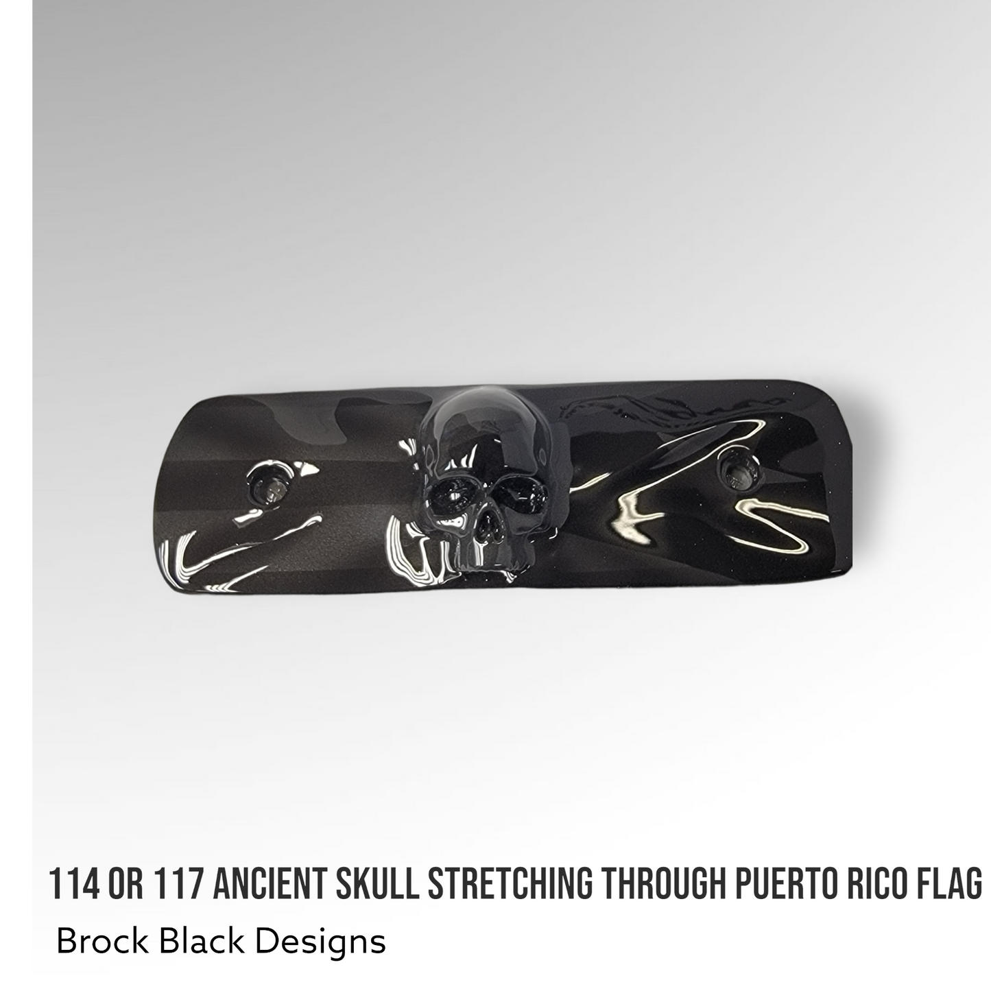 114 or 117 air cleaner insert 3D ancient skull Puerto Rico theme