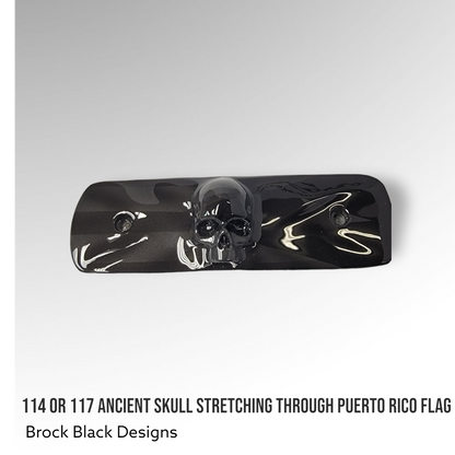 114 or 117 air cleaner insert 3D ancient skull Puerto Rico theme