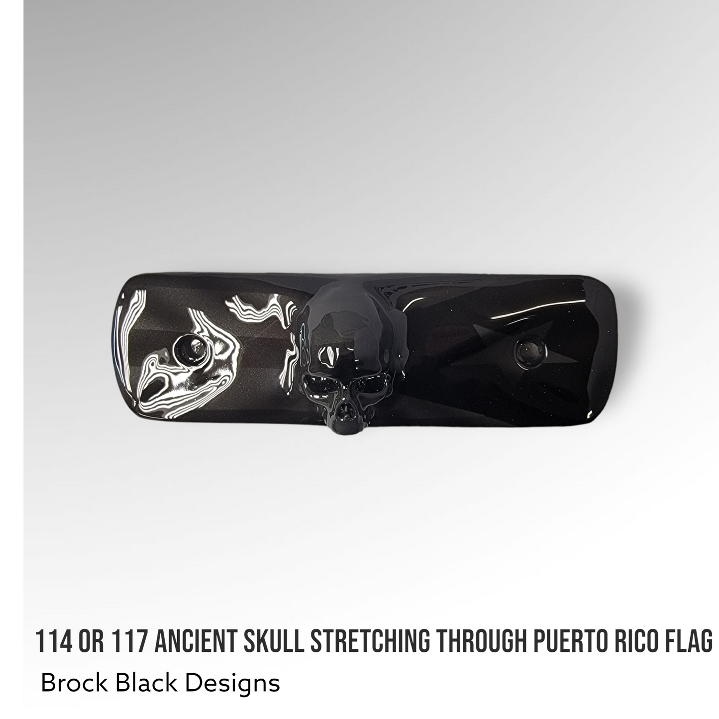 114 or 117 air cleaner insert 3D ancient skull Puerto Rico theme