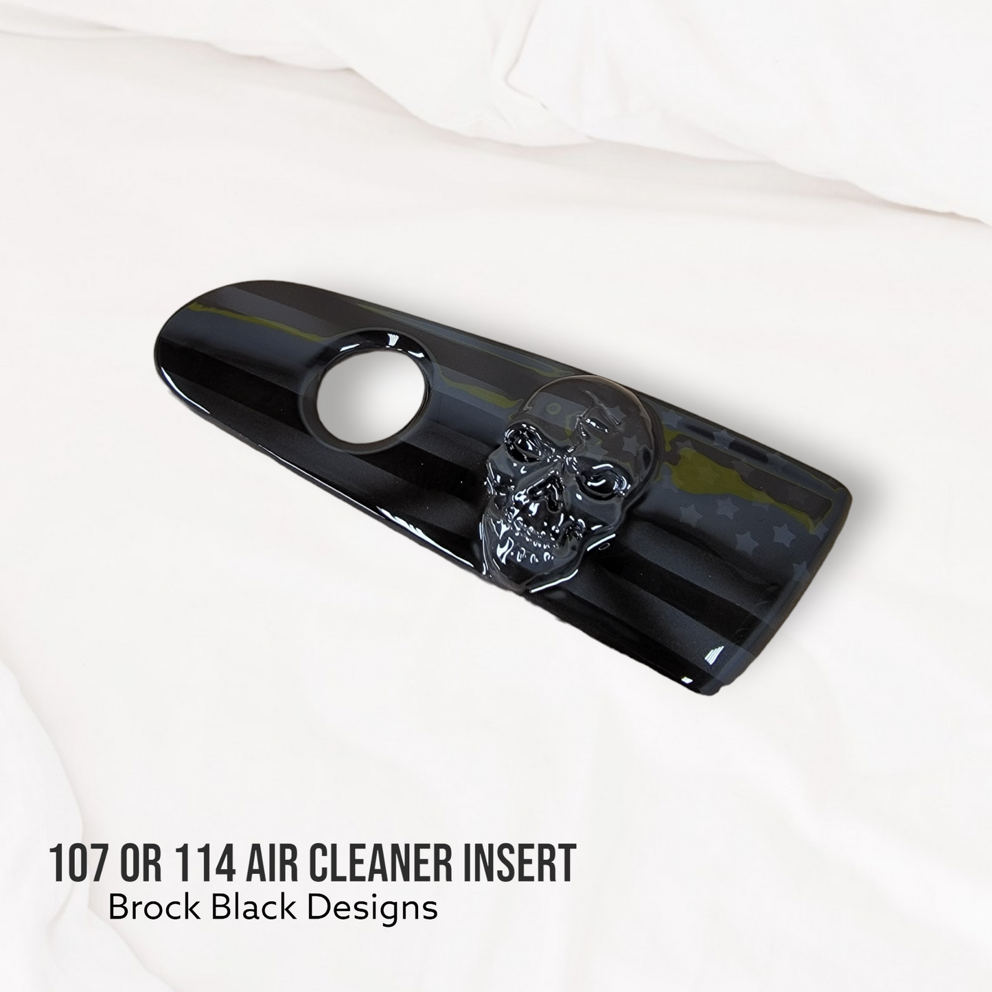 3D skull flag 107 or 114 air cleaner insert