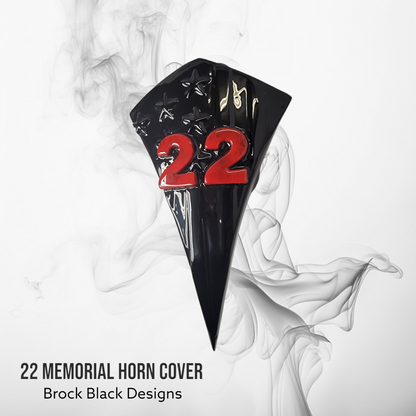 22 Memorial American flag Horn Cover