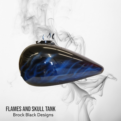 Harley Flamed Tank