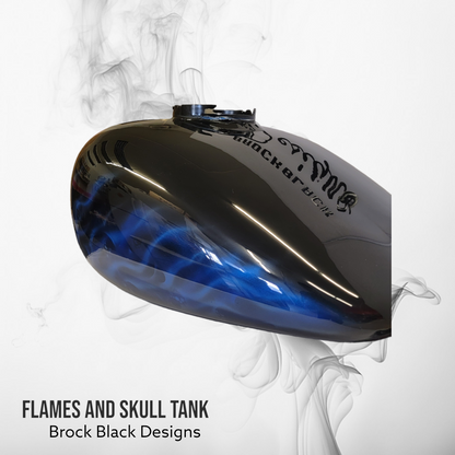 Harley Flamed Tank