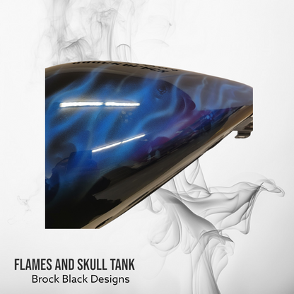 Harley Flamed Tank