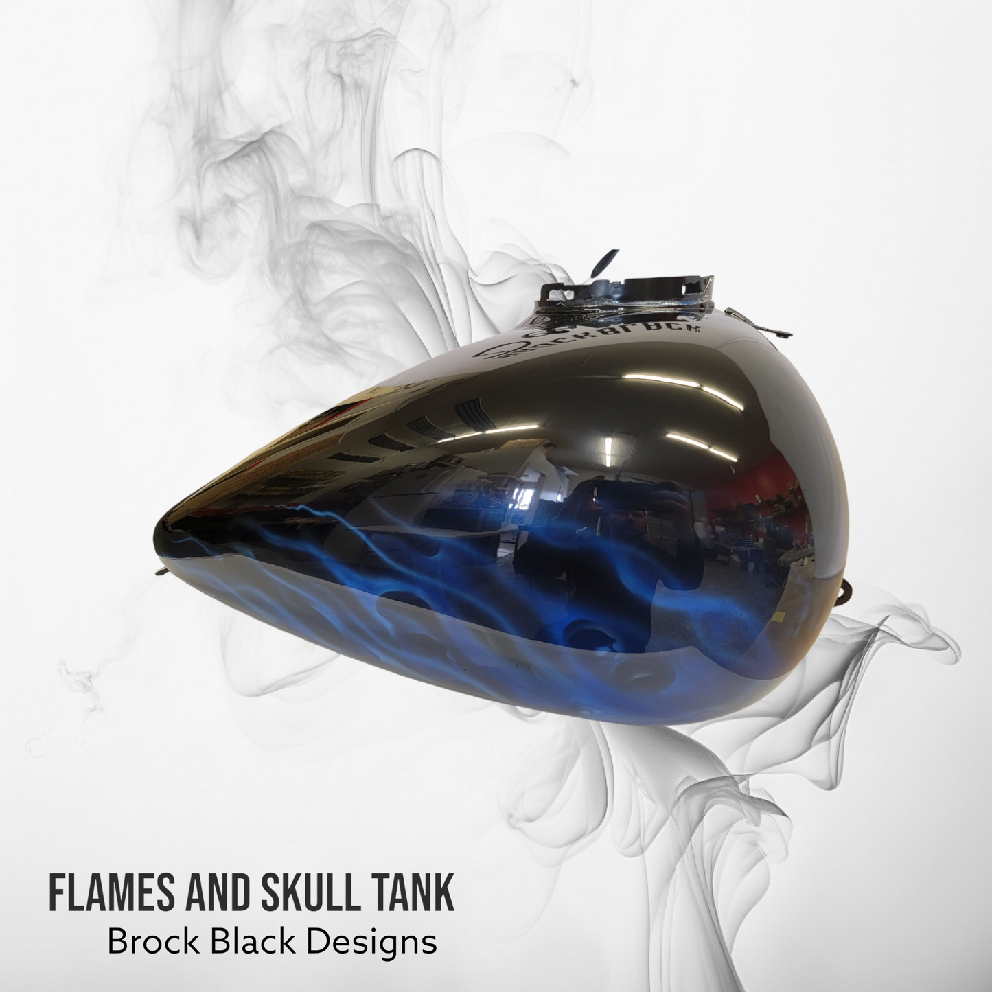 Harley Flamed Tank
