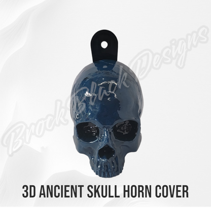 Ancient skull Deathly Hallows symbol horn cover