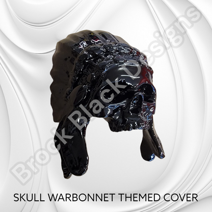 Skull warbonnet side-mounted horn cover