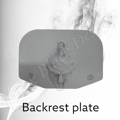 Backrest plate Spartan stretching through