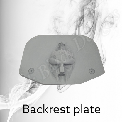 Backrest plate Spartan stretching through