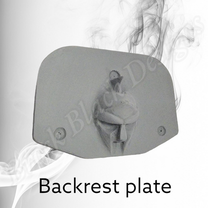 Backrest plate Spartan stretching through