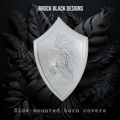 Side-mounted horn covers Native dream theme