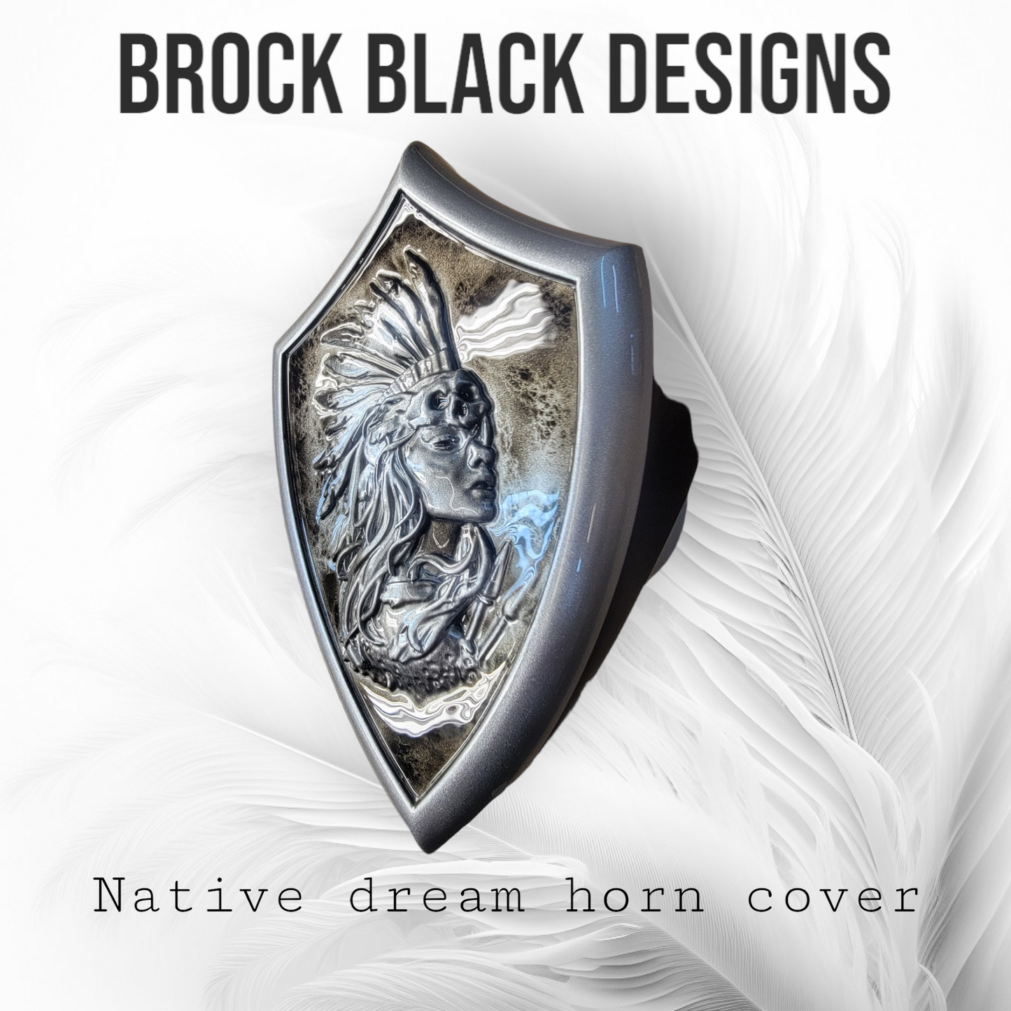 Side-mounted horn covers Native dream theme
