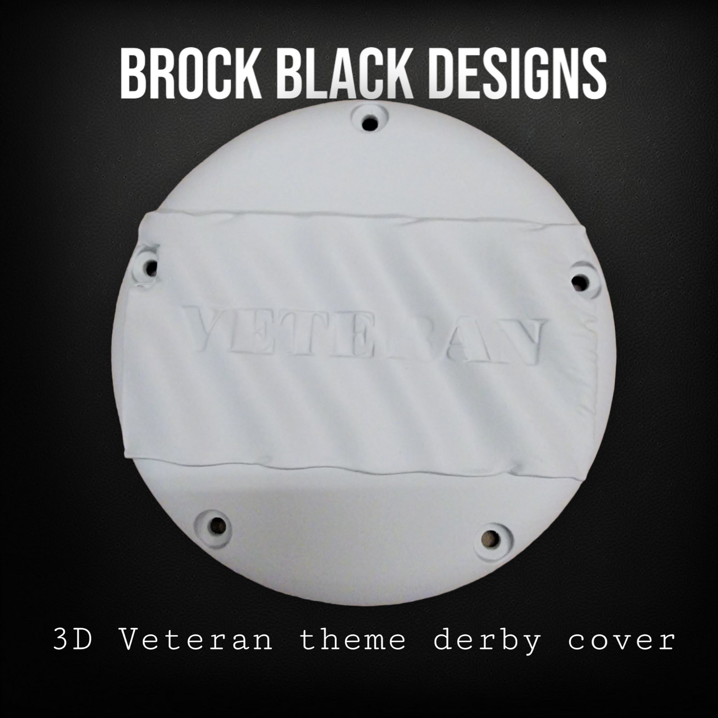 Tattered American Flag with Veteran Harley derby cover