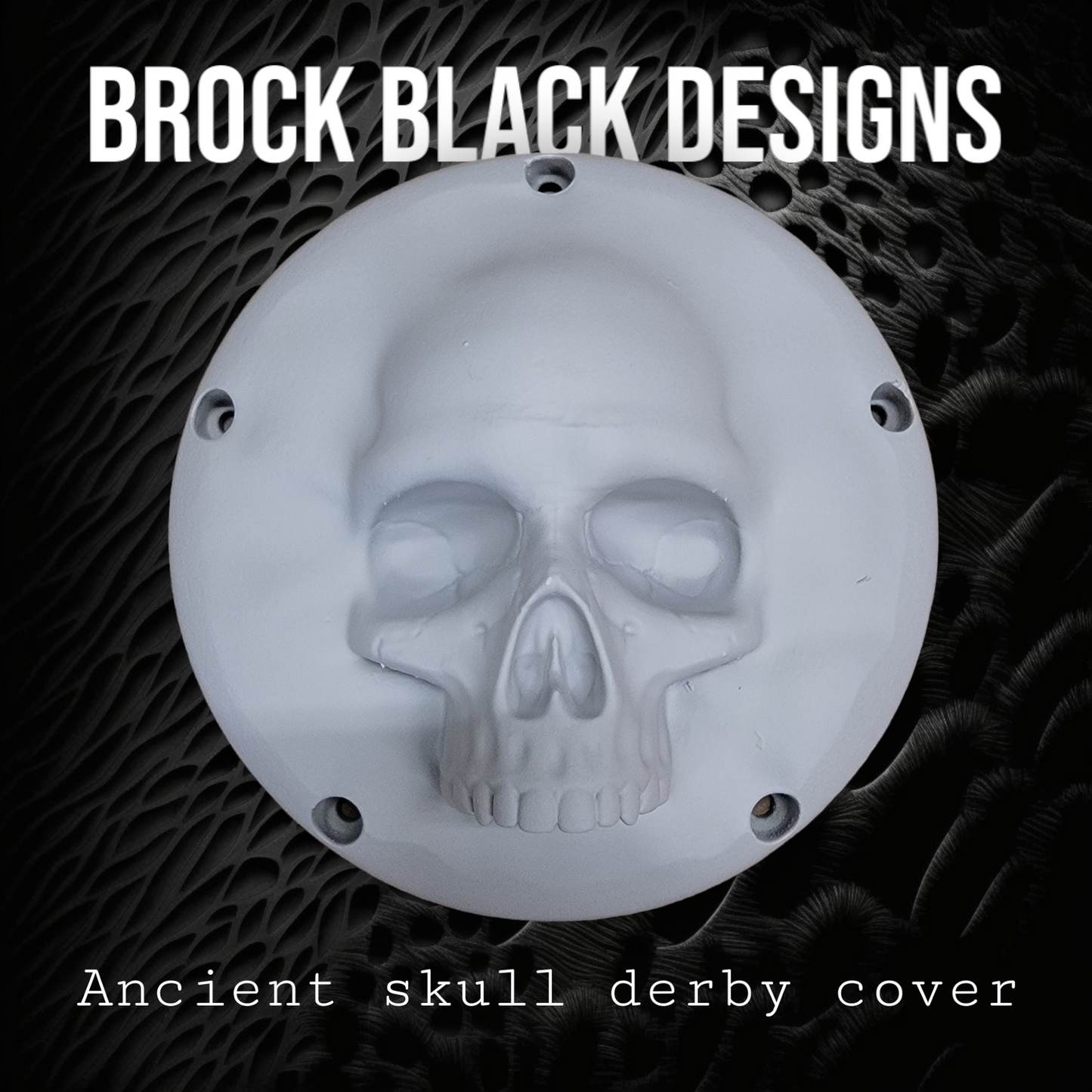 3D Ancient Skull derby and points cover