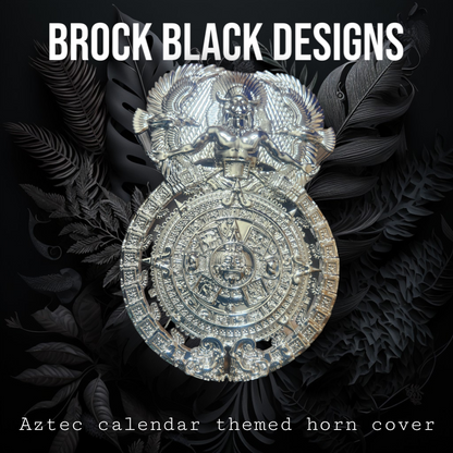 Aztec themed side-mounted horn cover