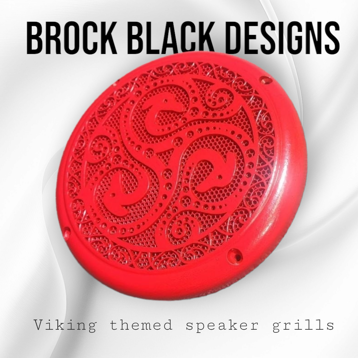 A set of bag Viking theme speakers grill covers