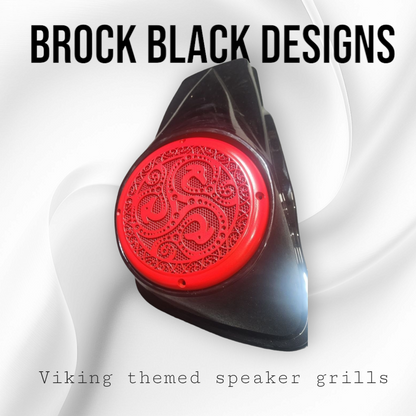 A set of bag Viking theme speakers grill covers