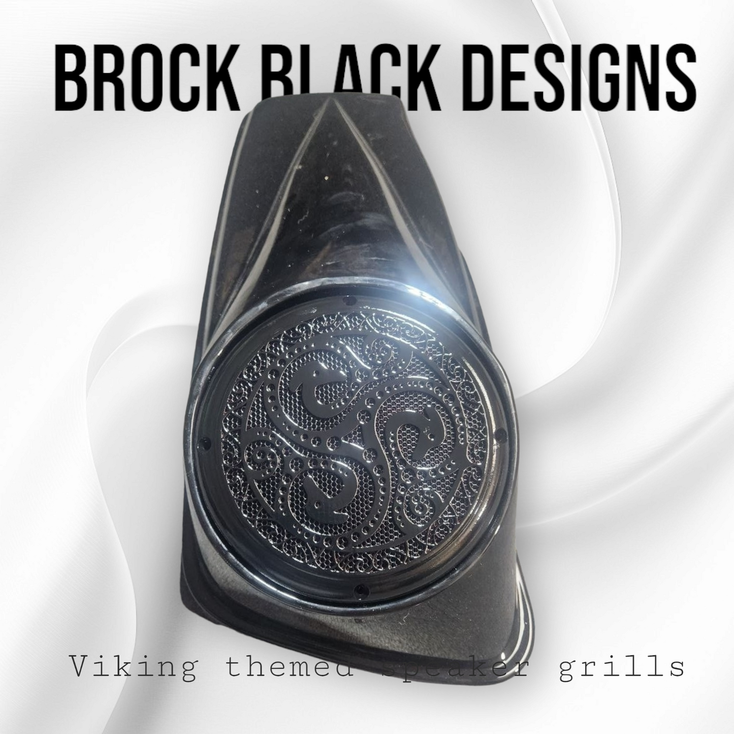 A set of bag Viking theme speakers grill covers
