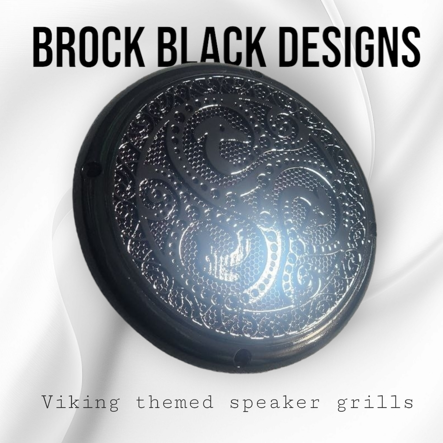 A set of bag Viking theme speakers grill covers